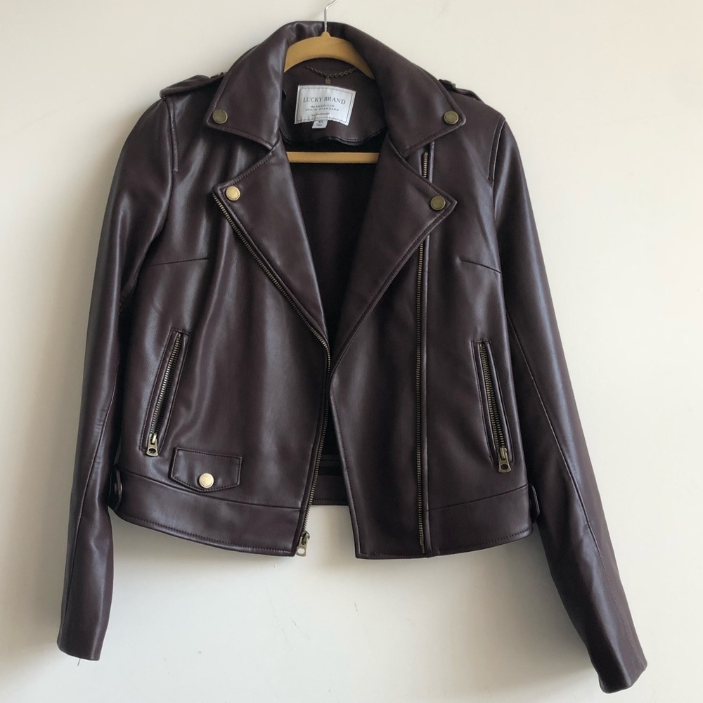 Lucky Brand faux leather jacket